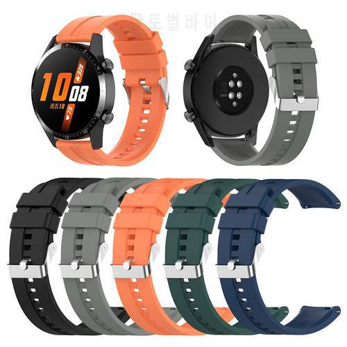 Replaceable Watchbands for HUAWEI WATCH GT 2 46mm/GT Active 46mm/HONOR Magic Silicone Strap Band GT2 Official Style Bracelet