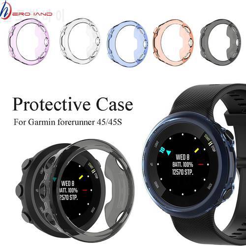 Protective Case For Garmin Forerunner 45 Swim2 Ultra-thin TPU Protector Cover for Garmin Forerunner 45S Smart Watch Protect Sell
