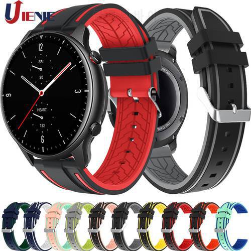 For gtr2 Strap Silicone Watchband for Xiaomi Huami Amazfit Gtr 2 2e / 47mm Band Fashion Sport Replacement Wristband Correa 22mm