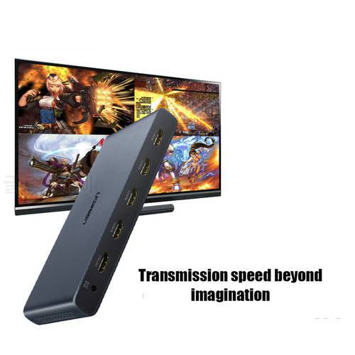 HDMI splitter 4 in 1 out multi-screen splitter Game WorkStock Art Design hdmi screen switcher Multiple modes Remote control