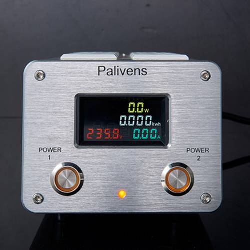 power filter 3000W 15A audio AC power socket LED digital display audio noise filter lightning protection