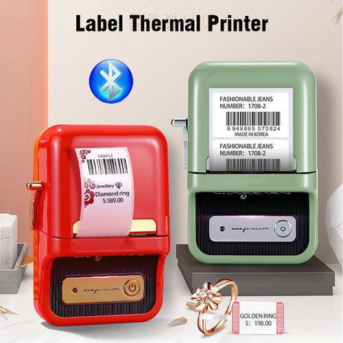 Niimbot B21 Thermal Wireless Label Printer Sticker Mini Barcode Bluetooth Protable Pocket Bar Code Price Tag Printers Free APP