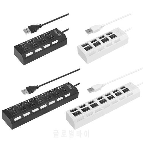 High Speed USB Hub 480Mbps Multi USB 2.0 Splitter Power Cable Expander Adapter for Household Computer PC Safety Parts
