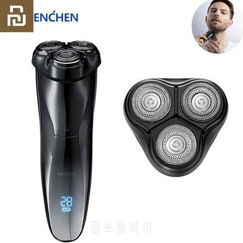 Youpin Enchen BlackStone 3 Pro Electric Shaver Razor / Head Cutter Washable IPX7 Waterproof LCD Type-C Rechargeable Charging