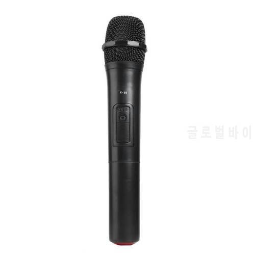 V10 Smart Wireless Microphone 261.80MHz Home Party Handheld Mic with USB Receiver for Karaoke Studio Radio Speech Loudspeaker
