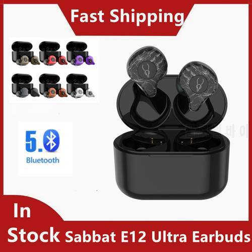 Sabbat E12 Ultra Wireless Headphones Bluetooth Earphones HiFi Stereo IPX5 Sports Headphones TWS BT 5.2 Aptx Earphone