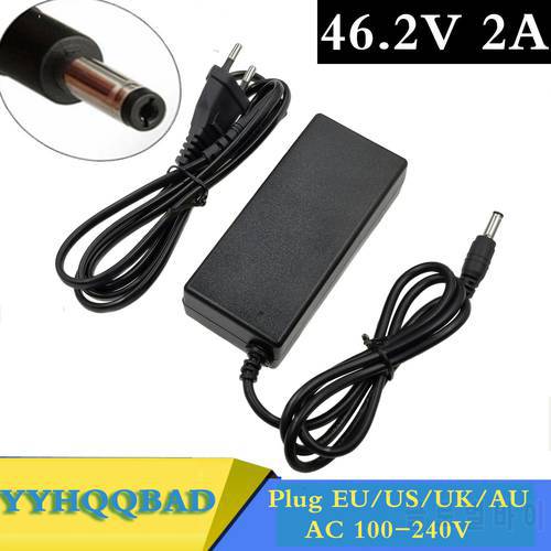 46.2V 2A Lithium Ebike battery Charger 11S li-ion Battery charger DC Socket/connector