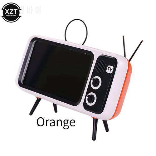 Stereo Bracket Movies Mobile Phone Bluetooth Speaker A2DP TV Music Player Retro Pocket Home Audio Electric Portable Mini