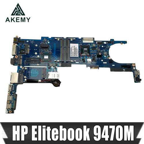 Akemy For HP EliteBook Folio 9470M 6050A2514101 Laptop motherboard i5-3437U 702849-001 702849-501 702849-601