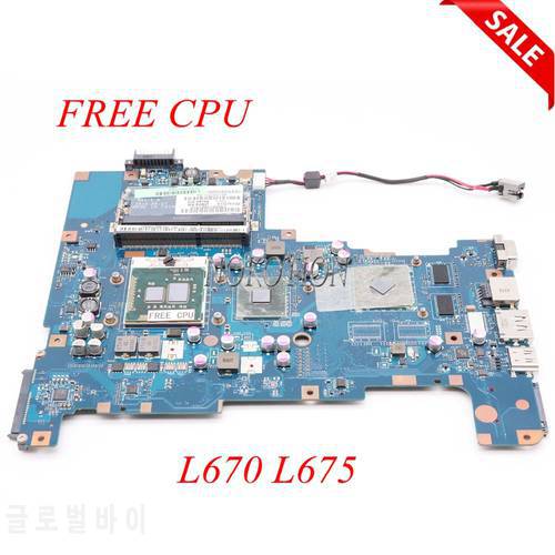NOKOTION K000103810 NALAA LA-6042P MB K000103830 For toshiba satellite L670 L675 laptop motherboard HD5470 Main board free cpu