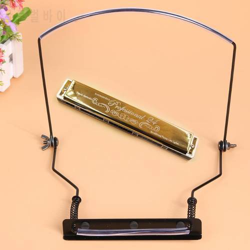 Professional 10 Holes Harmonica Support Special Stand Hang Neck Type Clamp Multi-purpose Clip Woodwind Instruments Accessories