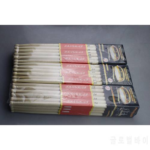 24pcs of Maple Wood Oval Tip Drum Sticks 5A/5B/7A Drumsticks 16 inch Length Wholesale Pice