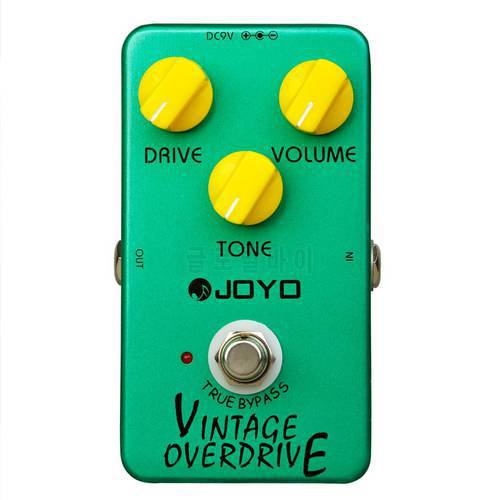 JOYO JF-01 Overdrive Guitar Pedal True Bypass Tube Screamer Classic Vintage Overdrive Pedal for Electric Guitar Bass