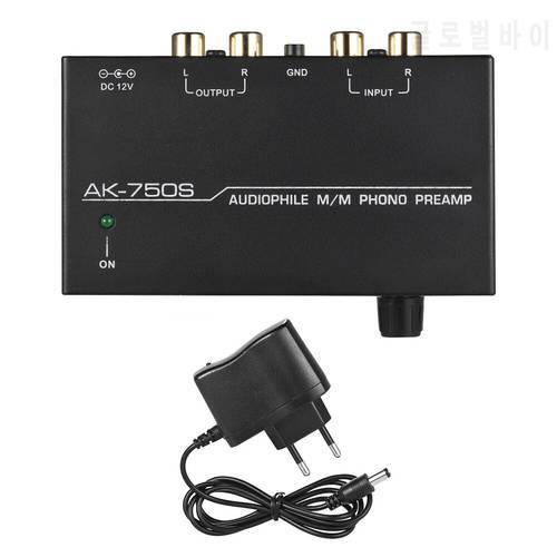 Audiophile M/M Phono Preamp Preamplifier with Level Controls RCA Input & Output Interfaces