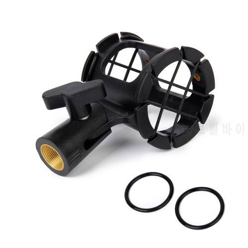 Professional Condenser Mic Shock Mount Recording Bracket with Rubber Band DIY