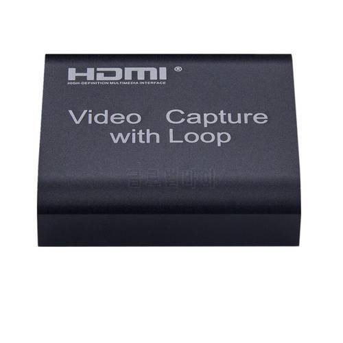4K video capture card USB to HDMI with ring out aluminum alloy HD video capture card supports 4K*2K screen