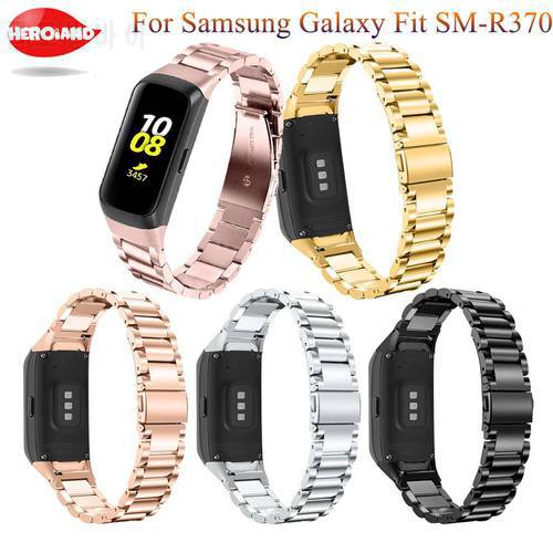 Fashion Stainless Steel Strap Watch Band For Samsung galaxy fit SM-R370 smart Wrist bands Bracelet High Quality Metal Watchstrap
