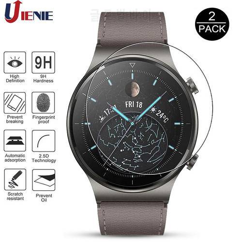 2pcs Tempered Glass for Huawei Watch 3 GT 2 Pro GT2 Pro Smartwatch Screen Protective Film Water-proof Anti-Scratch Glass