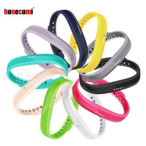 Honecumi For Fitbit Flex 2 Wristband Strap 10 Colors Fitness Tracker Band For Fitbit Flex2 Replace Bracelet Sport Accessories