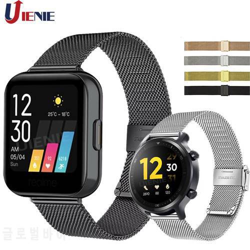 Milanese Watchband for Realme Watch S Strap Bracelet Smart Watches Band Stainless Steel Wristband for Realme Watch Correa