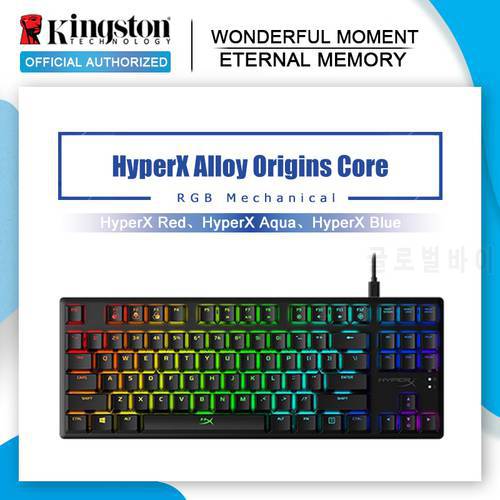 Kingston HyperX Alloy Origins Core Gaming Keyboard Aqua Switch Red Switch RGB Backlight ESports Mechanical Keyboard For Desktop