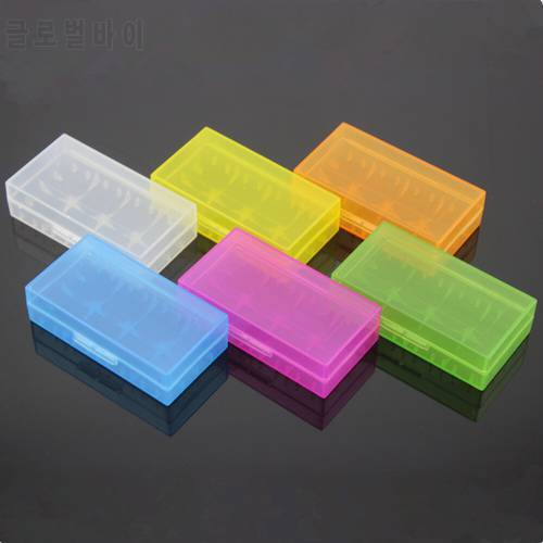 18650 PVC Hard Plastic Battery Storage Case Box Holder for 2X 18650 Battery Protective Boxes Case Hold 2 Batteries AA AAA 16340