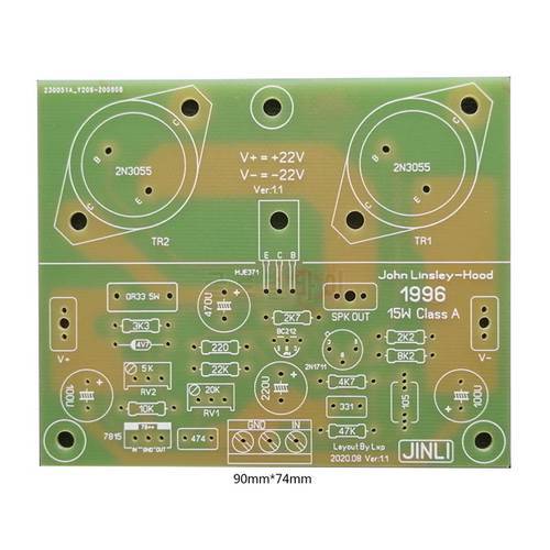Nvarcher 2PCS JLH1996 Class A Power Amplifier Board 15W PCB