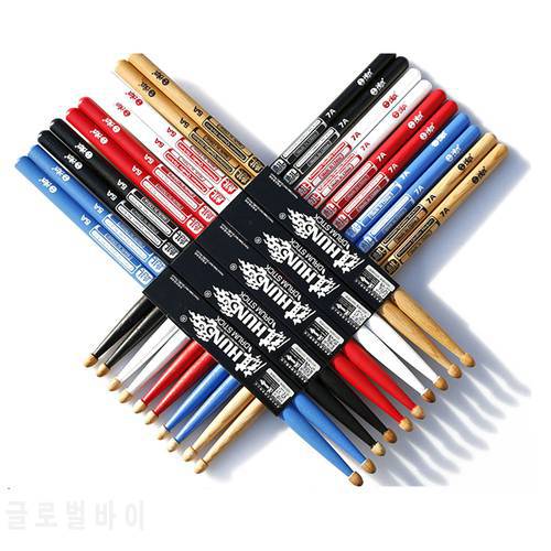 HUN Drumsticks Premium Quality American Hickory 7A 5A Drum Stick for Drummer Percussion Accessories