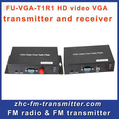 FU-VGA-T1R1 HD video VGA transmitter and receiver digital stereo for CCTV Circuit Television Link