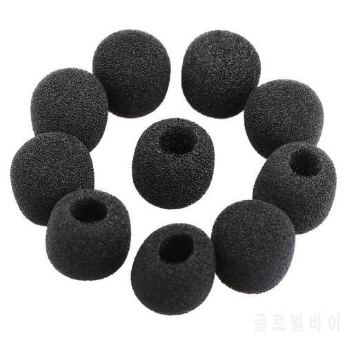 Small windproof foam protectors for microphone Lavalier for headphones, 15 pieces