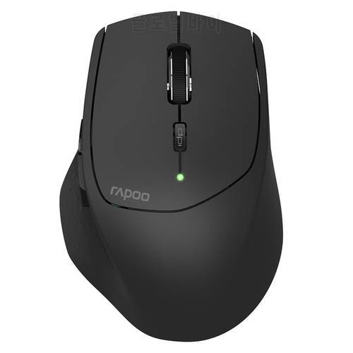 Rapoo MT550S Multi-mode Wireless Charging Mouse Switch between Bluetooth-compatible 2.4G for 4 Devices Connection Computer Phone
