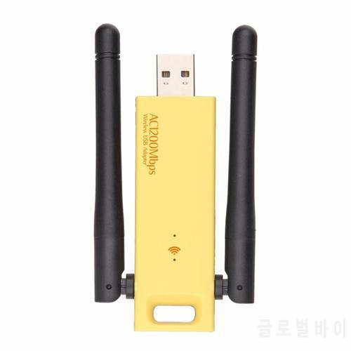 Wireless USB Adapter 1200mbps Dual Band 5Ghz 2.4Ghz Adapter 802.11ac RTL8812AU Chipset Aerial Dongle Mini USB Network Card
