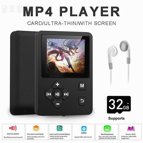 Mp3 MP4 Mini Digital Player Radio Music Sport Recorder Long Standby Hifi Media With Screen Portable Radio Accessories Gift