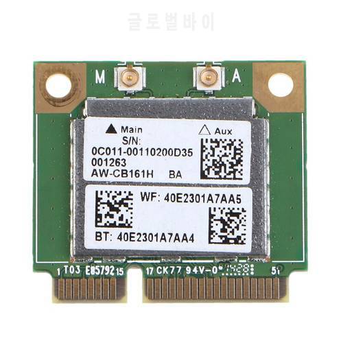 Dual Band RTL8821AE AW-CB161H Wifi Wlan Card Bluetooth 4.0 Combo Wireless Half Mini PCI-E 433Mbps 802.11a/b/g/n/ac