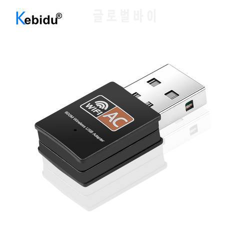 kebidu Wireless USB WiFi Adapter 600Mbps wifi Antenna Network Card Dual Band 2.4 5Ghz usb Lan Ethernet Receiver 802.11ac Wi-fi