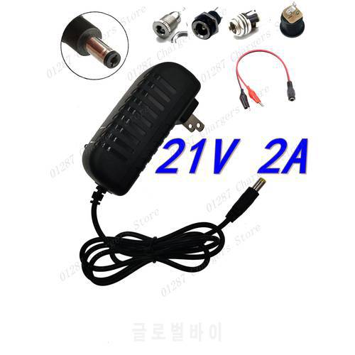21V 2A-18V lithium battery Charger 5.5mm x 2.1mm DC Power Jack Socket Female Panel Mount Connector-18650 Lithium Battery Charger