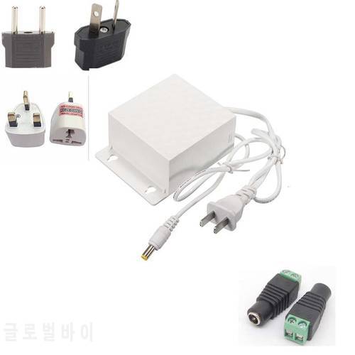 NEW CCTV Camera Power Adapter DC 12V 2A Supply Adapter Waterproof Outdoor white