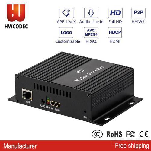 HWCODEC H3110CP H264 Video Encoder HDMI IPTV Encoder Wireless Video Streaming Encoder Support SRT HTTP RTMP RTSP RTMPS HLS