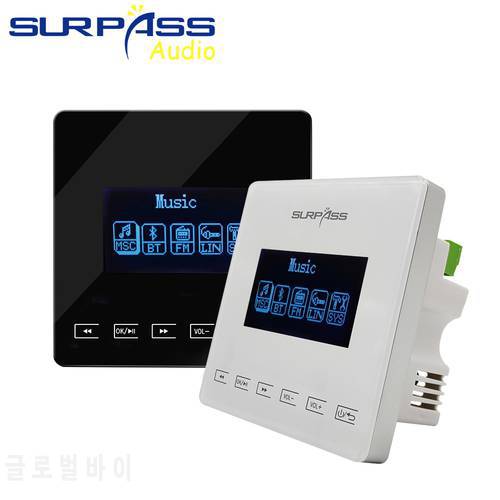 Bluetooth Wall Amplifier Mini bluetooth amplifier Home Audio System Touchkey Background Music Player connect to TV SURPASS