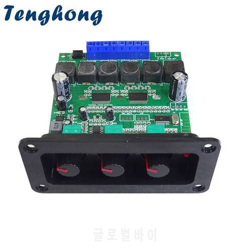 Tenghong TPA3118D2 Bluetooth 5.0 Power Amplifier Board 2*30W+60W 2.1 Subwoofer Amplifiers Audio Sound Amplificador With Panel