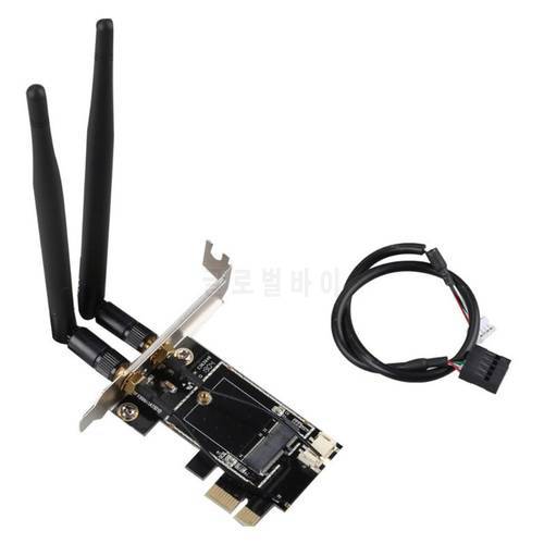 PCIE WiFi Card Adapter Bluetooth Dual Band Wireless Network Card Repetidor Adaptador for PC Desktop Wi-fi Antenna PCI- M.2/ NGFF
