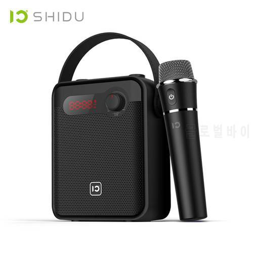 SHIDU H8 Portable Voice Amplifier Wireless Mic Audio Recording FM Radio Bluetooth Speaker AUX USB TF Card Loudspeaker For Teach