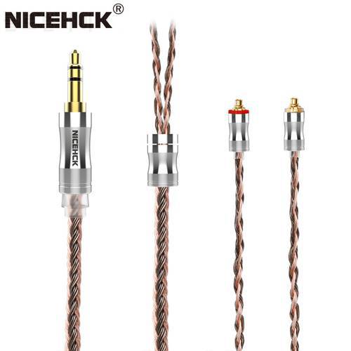 NiceHCK C24-6 Replace Cable 24 Core Silver Plated Copper Pure Copper Wire 3.5mm/2.5mm/4.4mm MMCX/NX7/QDC/0.78 2Pin for ASX MK3