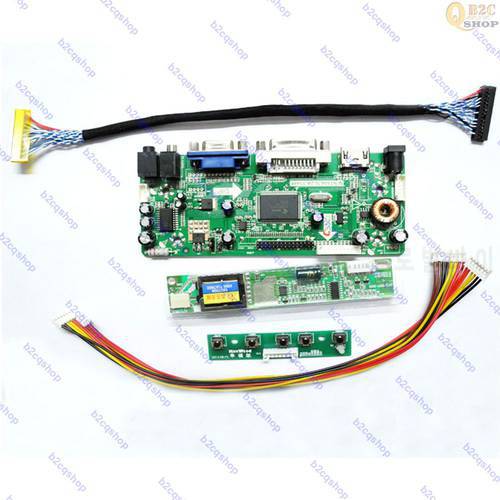 LCD controller board Driver Board Monitor Kit for LTN154X3-L02 1280X800 HDMI-compatible+DVI+VGA+Audio