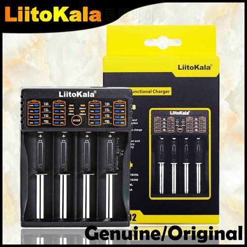 Liitokala Lii-100 Lii-202 Lii-402 Lii-PL4 1.2V 3.7V 3.2V 3.85V AA 18650 18350 26650 18350 NiMH lithium battery smart charger
