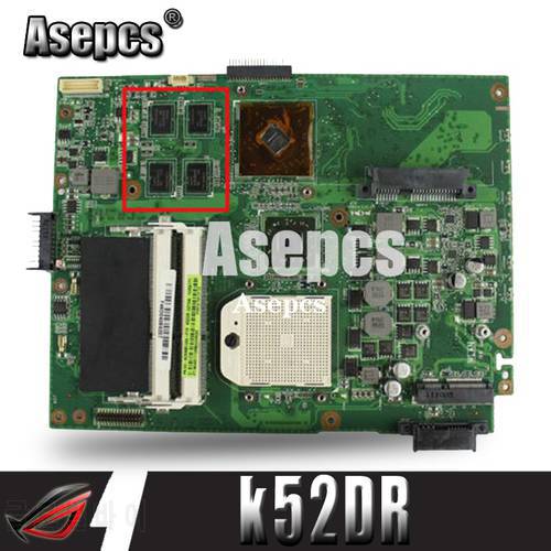 K52DR Laptop motherboard AMD 1GB or AMD 512M GPU For Asus K52DR A52DE K52DE A52DR K52D K52 original notebook mainboard