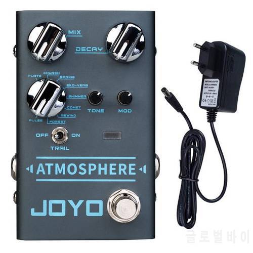 JOYO R-14 ATMOSPHERE Reverb Pedal Guitar Multi Effect Plate Church Comet Reverb Pedal Electric Guitar Bass Accessories