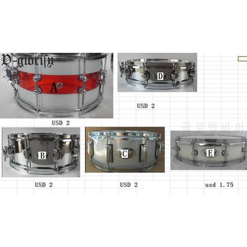 Two Side Snare Drum Lugs Hole To Hole Distance 26mm 38mm 51mm 66mm 80mm Double End Tom Lug with Screws and Washers