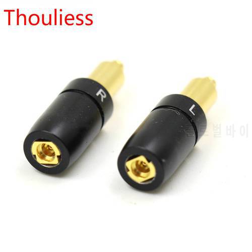 Thouliess Gold-Plated Headphone Plug for SRH1840 SRH1440 SRH1540 Male to MMCX Female Converter Adapter