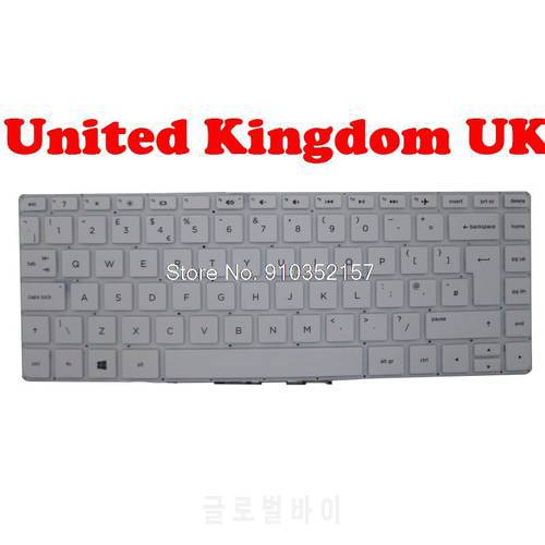 Keyboard For HP For Pavilion 14-V000 MP-14A33US-920 757318-001 SG-62820-XUA 2B-08501Q100 V140846BK1 UK English US United Kingdom